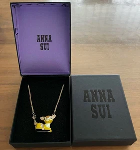 Collana con ciondolo Anna Sui × Disney Bambi Kawaii mai usata fuori produzione RARA! - Foto 1 di 4