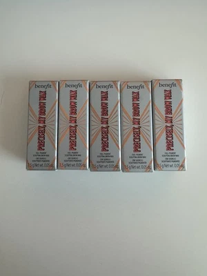 5 x Benefit Precisely, My Brow Wax Full-Pigment 3 Warm Light Brown Mini 1.5g NEW - Image 1 of 4