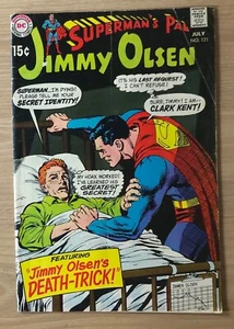 Superman's Pal Jimmy Olsen #121 DC Comics Edad de Plata Tres Vidas en muy buen estado - Imagen 1 de 4