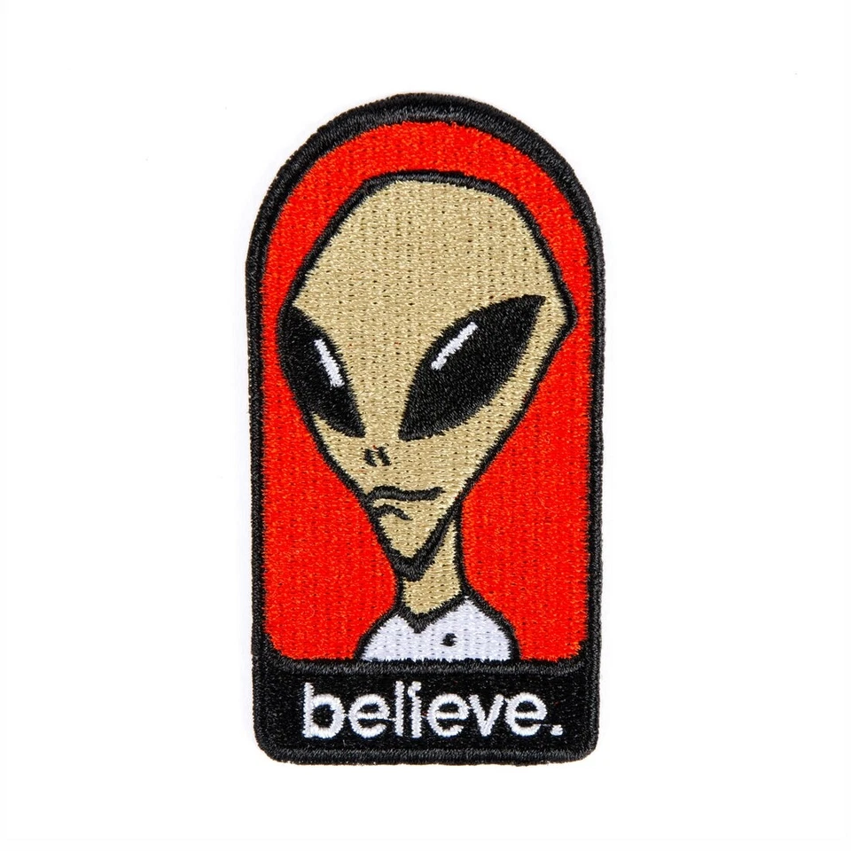 Alien Workshop Believe UFO Area 51 Skateboard OG Logo Iron on Patch 3" x 1.5"