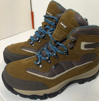 Hi-Tec водонепроницаемый Skamania туристические ботинки туфли коричневый женщин Sz 9 M Hitec замши - Изображение 1 из 4