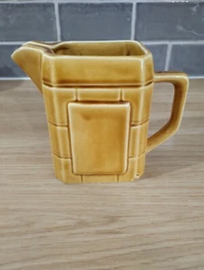 Beautiful Vintage. Ochre Mustard Yellow Ceramic Water Jug. Used. V.G. - Picture 1 of 6
