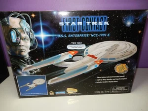 1996 Star Trek PRIMO CONTATTO USS Enterprise NCC-1701-E Playmates #16148 NUOVO aperto - Foto 1 di 11