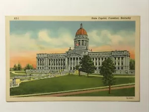 Postal KY Frankfort Kentucky State Capitol vista diurna década de 1930 - Imagen 1 de 2
