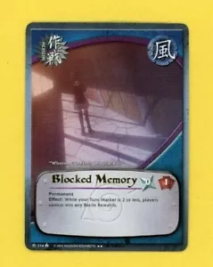 Blocked Memory 314 Mission Rare Naruto Card Lineage of Legends - Picture 1 of 2