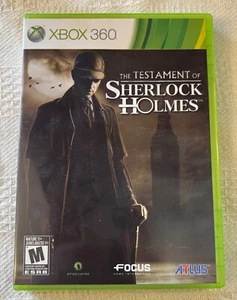 Testament of Sherlock Holmes (Microsoft Xbox 360, 2012) Working, Complete in Box - Picture 1 of 5