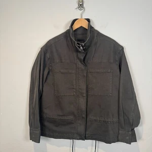 Liverpool Los Angeles Anorak Jacket Stretch Canvas Jean Utility Size Medium - Picture 1 of 11