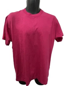 VTG Screen Stars Best Hot Pink Blank T-Shirt Single Stitch MadeIn USA Size L - Picture 1 of 4