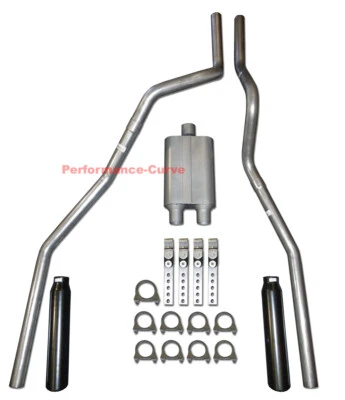 04-08 Ford F150 Camión Mandril Doble Escape Doblado con Silenciador FullBoard Foto 1 de 3
