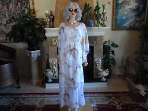 White House Black Market White Floral Chiffon Strapless Set Maxi Dress Size S - Picture 1 of 22