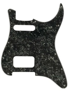 4 strati Black Pearl Pickguard parti chitarra per chitarra Fender US 11 foro vite HS - Foto 1 di 6