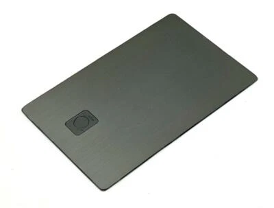 Heavy Metal Stainless Steel Credit Card Blank w/ Chip Slot & Mag Strip Black - Image 1 of 3