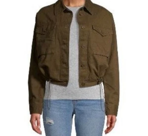 Teen's Juniors' Army Green Cinched Utility Jacket size XXL (19) Great for Fall - Picture 1 of 3