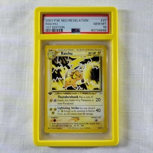 🔥 Pokemon TCG 🔥 Raichu #21 WOTC Neo Revelation 1st Edition 🔥 PSA 10 GEM MT 🔥 - Picture 1 of 4