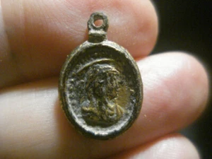 MEDALLA ESPAÑOLA ANTIGUA.  JESUCRISTO Y VIRGEN MARÍA - RENACIMIENTO XVI - Imagen 1 de 2