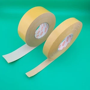 Removable Double Sided Carpet Rug Tapes Rayon 25mm 50mm x 50 Metres Cloth Backed - Picture 1 of 16