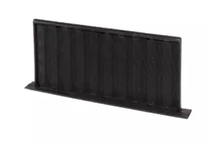 Base deslizante de resina plástica Master Flow 16"x8" ventilación en negro - Paquete de 12 - Imagen 1 de 4