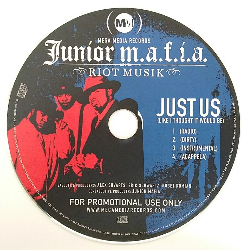 (CD) Junior M.A.F.I.A. – Just Us (Like I Thought It Would Be) , Promo, EX, 4Trac - Image 1 of 1