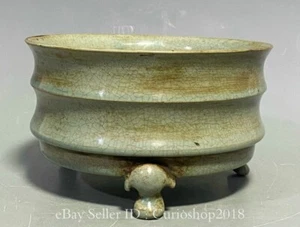 Censario quemador de incienso de porcelana horno Ru dinastía canción china antigua de 7,8" - Imagen 1 de 9