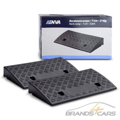 ENVA 2x SCHWELLENRAMPE BORDSTEINRAMPE 50 x 27 x 7cm RAMPE AUFFAHRHILFE 3000kg - Bild 1 von 4
