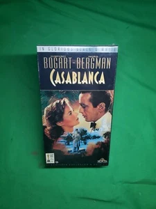 Sealed Casablanca 1994 VHS Remastered Collector's Edition Black & White NEW - Foto 1 di 5