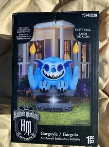 Disney Haunted Mansion Authentic Airblown Halloween Yard Gargoyle 5.5ft Tall NEW - Picture 1 of 3
