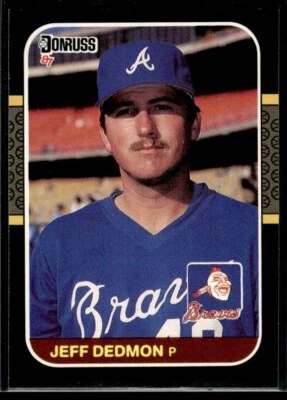 1987 Donruss #314 Jeff Dedmon Atlanta Braves - Image 1 of 2