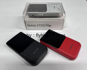 Unlocked Nokia 2720 Flip 4G LTE 512MB RAM 2MP Dual SIM New seal Cellphone - Afbeelding 1 van 27