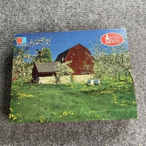 Vtg Milton Bradley 1000 Pc. Puzzle Big Ben Barn Hollis New Hampshire 1985 4962-7 - Picture 1 of 13
