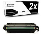 2x Eurotone Toner BLACK fr HP Color LaserJet Enterprise CM-4540-fskm CP-4525-n