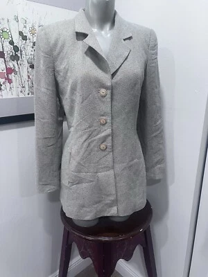 Alberto Makali Women's Blazer Tweed  Three Button Lined Vintage Suit Jacket 8 - Image 1 of 4