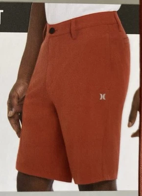 Short Hurley Híbrido Masculino Todo o Dia, Tamanho 30, Redwood, Elástico de 4 Vias, Secagem Rápida - Imagem 1 de 4