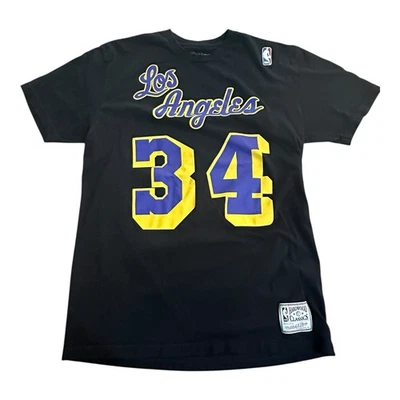 NWOT Mitchell & Ness NBA Los Angeles Lakers Shaquille O’Neal #34 Shirt Size  L - Image 1 of 4