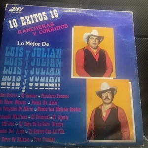 LUIS Y JULIAN / 16 Éxitos  / Vinyl Record 33 Rpm NORTEÑO Rancheras - Imagen 1 de 5