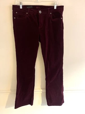 KUT From The Kloth Women's Maroon Karen Baby Bootcut Corduroy Pants Size 12 - Image 1 of 4