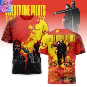 Twenty One Pilots The Clancy World Tour 3D T-Shirt - Picture 1 of 2