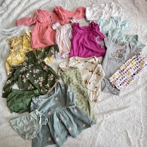 Carter’s Baby Girl Out Fit Bundle Lot Size 3m - Picture 1 of 15
