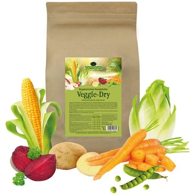 Schecker Trockenfutter - Veggie Dry - vegetarisches Hundefutter  weizenfrei 3 kg - Bild 1 von 4