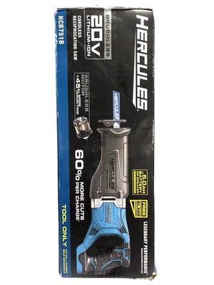 Hercules 20V Li-Ion Brushless Reciprocating Saw TOOL-ONLY (HCB751B) - Image 1 of 4