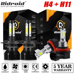 For 2007-2014 Honda CRV CR-V Combo LED Headlight High Low + Fog light bulbs Kit - Foto 1 di 24