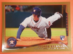 2014 Topps Update Series - Rookie Debut George Springer #US-210 Gold /2014 (RC) - Picture 1 of 6