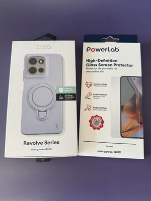 Funda Teléfono Moto G Power 2025 Con Protector Pantalla Mejor Calidad ZIZO Lavanda Foto 1 de 4