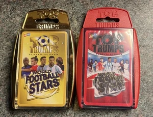 Top Trumps: Two World Football Stars Card Games Both Sets of Cards New & Sealed - Picture 1 of 1