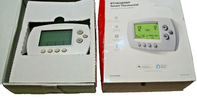 Honeywell Home RTH6580WF 7-Day Wi-Fi Programmable Thermostat New Box Damaged - Image 1 of 4