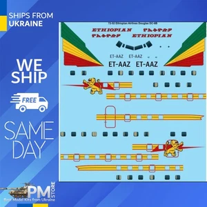 26Decals 72-52 1/72 Ethiopian Airlines Douglas DC-6B laser decal - Picture 1 of 2