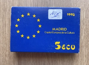 IBERMONEDA| España. 5 Ecu 1992 Madrid Capital Europea de la Cultura S.C. - Imagen 1 de 4