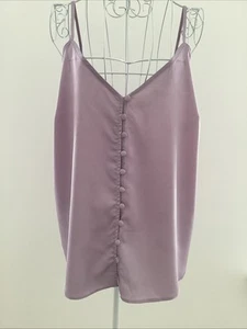 Damen lila flieder geknöpftes Camisole Top Größe 14 von New Look - Bild 1 von 22