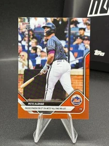 Pete Alonso -2025 MLB Topps NOW Card 390 -PASSA PIAZZA SU LISTA RBI-Arancione /25 - Foto 1 di 4
