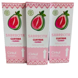 Lote de 3 Cartuchos Sabor Guayaba CIRKUL Sabrocita Genuinos Sin Tinte de Azúcar - Imagen 1 de 2