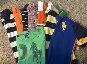 Polo Ralph Lauren Boys Size Large 14-16 Polo Lot Of 8 Items - Picture 1 of 12